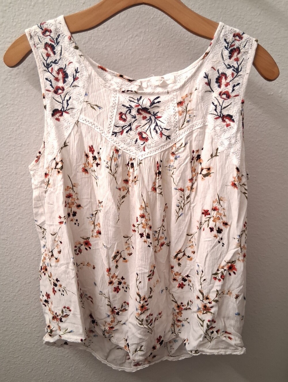 Mason & Belle Boho Floral Blouse Large
